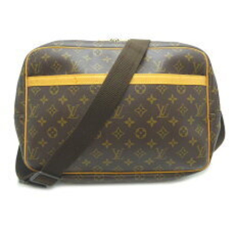 Louis Vuitton Reporter Shoulder Bag Monogram Ebene Brown